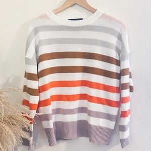 Striped Colorful Knit Sweater